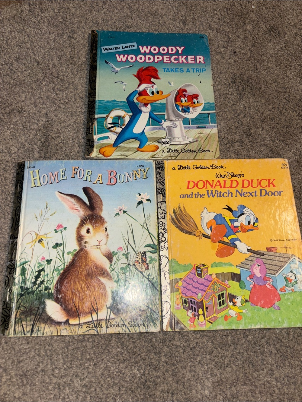 Woody Woodpecker Takes a Trip, Home for a bunny & Donald Duck & witch next door